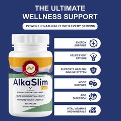 (3 Pack) AlkaSlim Plus Premium Daily Health Supplement (180 Capsules)