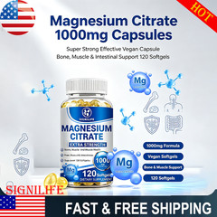 Magnesium Citrate 1000mg Capsules Super Strong Effective Vegan Capsule-