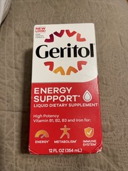 Geritol Liquid Multivita and Iron Supplement for Energy Support 12 Oz Exp05/27