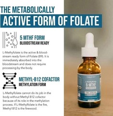 L-Methylfolate 5-MTHF Plus Methyl B12 15 MG Active Formula B9 NEW!