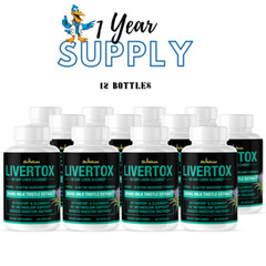Livertox- Liver Support- 12 Bottles- 720 Capsules