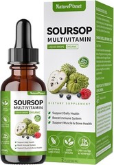 Soursop Multivitamin Liquid Drops, Bitters Liquid, Organic Soursop Leaf Extract