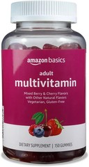 Amazon Basics Adult Gummies Multivitamin Mixed Berry 150 Gummies Exp. 2027