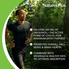 Coq10 Ubiquinol Supplement 200Mg 60 Softgels Cardiovascular Energy Support