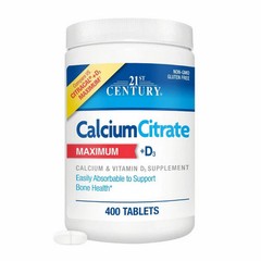 Calcium Citrate Maximum + D3 400 Tabs by 21st Century