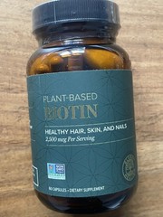 Biotin 2500mcg Global Healing Organic Sesbania Extract – 60 Capsules–NEW
