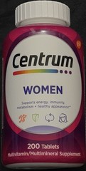 Centrum Multivitamin/Multimineral for Women – 200 Tablets *EXP 01/2026*