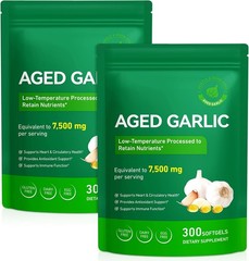 Aged Garlic Extract Capsules 2 Pack Heart Immune Antioxidant Support