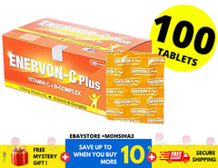 ENERVON-C Vit C 500mg + Vit B-Complex Increase Energy Immunity (100’s)
