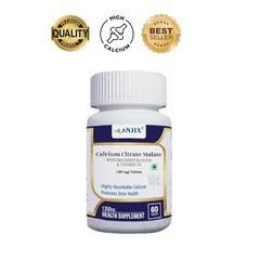 AN.JIX Calcium Citrate Malate D2 Magnesium 60 Capsules