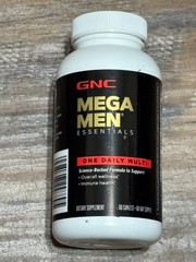 GNC Mega Men Essentials Multivitamin 60 Caplets Daily Men’s Vitamin – Exp 6/26