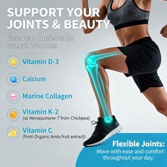 Collagen Bone Complete 30-120 Softgel Restores Skin Firmness Protects Nail Plate
