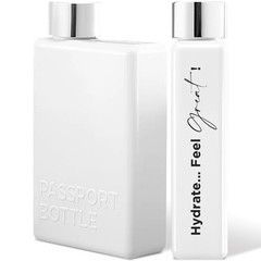 Forest & Twelfth 12 Oz Travel Bottle Flat Water for 12 Ounces, White