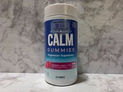 Natural Vitality Calm Gummies Magnesium Citrate Raspberry-Lemon 60 ct 12/2026