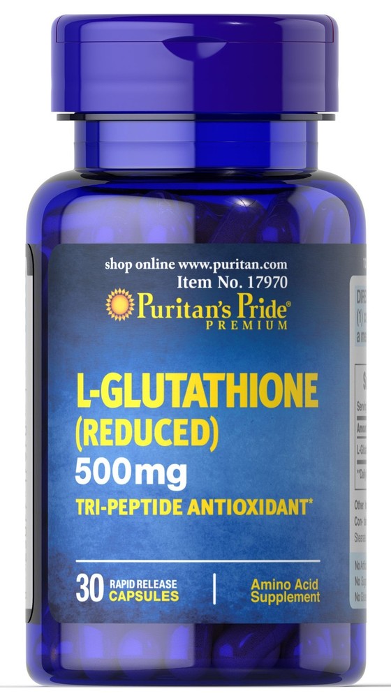 Puritan’s Pride L-Glutathione 500 mg – 30 Capsules