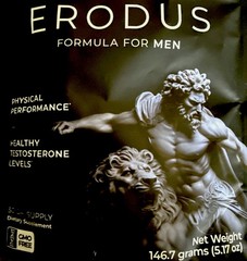 ERODUS Men Herbal Supplement Powder Ashwagandha Energy Vitality Support 30 Serv.