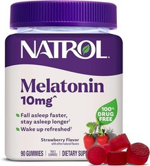 Natrol Melatonin 10mg Sleep Aid Gummies – Strawberry – Long shelf life