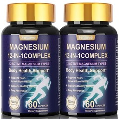 2-Pack Magnesium 12 Complex – Advanced Magnesium Blend for Daily Wellness-120 ct