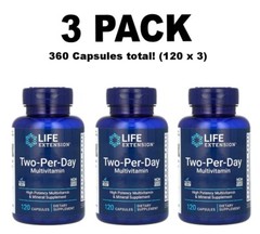 Life Extension, Two-Per-Day, 3 PACK, 120 Capsules each x 3 (360 total!)