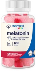 Nutricost Kids Melatonin Gummies 1mg, 120 Gummies, 120 Count (Pack of 1)