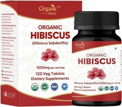 ORGANIC SPREE Hibiscus 120 Tablets | Hibiscus Sabdariffa (Gudhal) | USDA Orga…