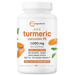 2PACK Micro Ingredients Turmeric Curcumin 1,000mg 6-in-1 Complex 120 Capsules