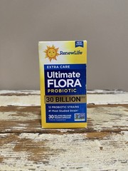 RenewLife Extra Care Ultimate Flora Probiotic 30 Billion CFU 30 Caps Exp 10/2026