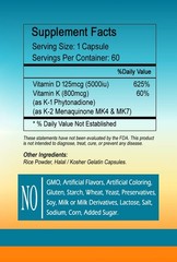 Vitamin D-3 And K-2 Capsules 800mcg 5000iu – Fresh Stock;;