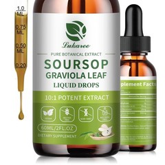 Lukaree Pure Soursop Graviola Leaf Extract for Immunity, Gut Health & Natural…