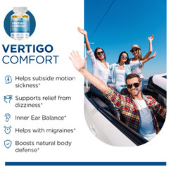 Vertigo Comfort Capsules 1750mg – Dizziness Relief Supplements, Body Balance