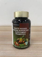 NovaVib Natural 70 Fruit & Veggies Whole food Supplement with Probiotics 120caps