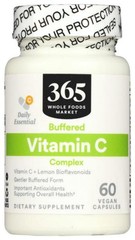 3/27 365 by Whole Foods Market, Buffered Vitamin C Complex, Vegan, 60 Capsules