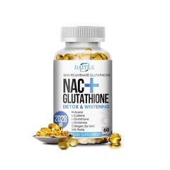 Nac+ Glutathione 2028MG Skin Whitening Capsules Anti-Aging Supplement