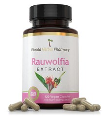 Florida Herbal Pharmacy, Rauwolfia Extract Supplement Capsules 120 Capsules
