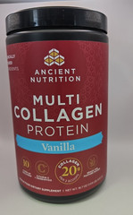 Ancient Nutrition Multi Collagen Protein 16oz / 454.5g Best by 10/13/28