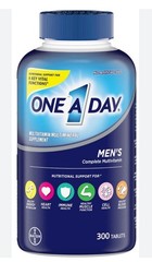 One A Day Men’s Complete Multivitamin/Multimineral Supplement, 300 ct- 2 BOTTLES