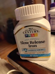 Slow Fe Iron Supplement for Iron Deficiency Slow Release 60 Tablets