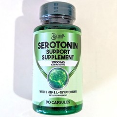 BLIVA Serotonin Supplement 5-HTP Vitamin B6 B12 L-Theanine 90 Count Exp 04/2028