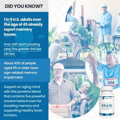 Vitality Now Youthful Brain Memory Health Supplement Tablets – 60 Count