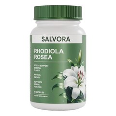 Advanced Salvora Rhodiola Rosea Supplement – Golden Root Adaptogen Rhodiola – Ca