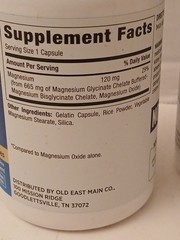 TWO High Absorption Magnesium Glycinate 665mg Supplement 90 Capsules Each