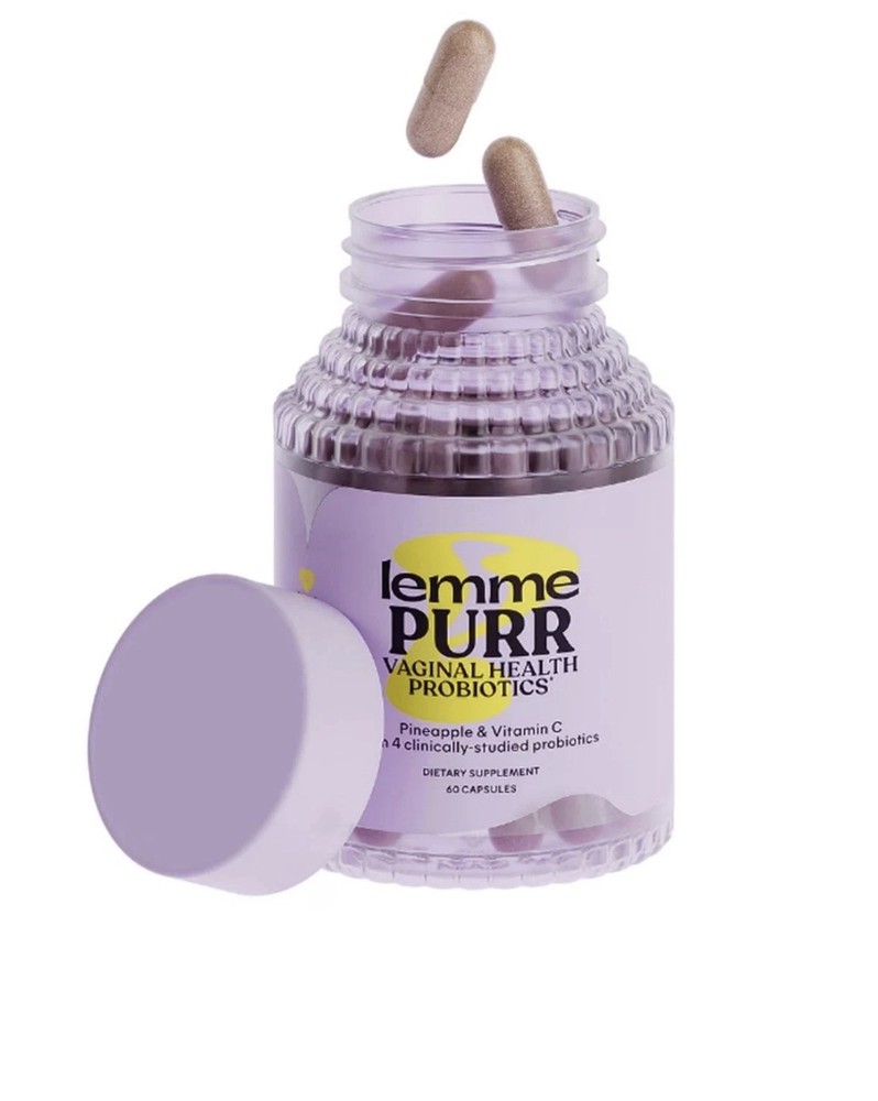 Lemme Vaginal Purr Probiotics Softgels pH Balance Fresh Odor Support Vitamin