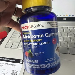 CVS Health Children’s Melatonin 1 MG Gummies, Mixed Berry, 60 ct