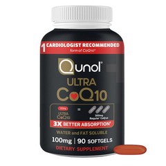 Ultra CoQ10 100mg, 3X Better Absorption, Antioxidant, 90 Softgels