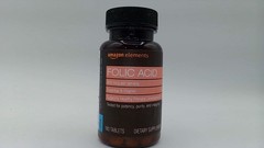 Amazon Elements – Folic Acid, 800 Mcg Per Serving, Tablet, 180 Count
