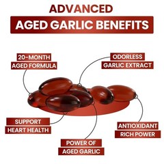 Resilia Garlic Extract 1200mg Softgels (60 Count) – Odorless Aged Garlic Extra**