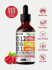 Vitamin B12 and B6 Liquid Drops, B12 Sublingual Vitamin B Complex B 12 Vitamin