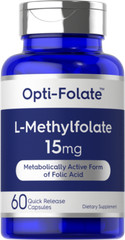 L Methylfolate 15mg | 60 Capsules | Max Potency | by Opti-Folate