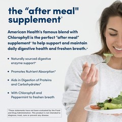 American Health Chewable Papaya Enzyme with Chlorophyll 600 Count (Pack of 1)