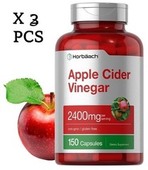 LUXRY Apple Cider Vinegar Capsules | 2400mg | 150 Count | Non-GMO | by Horbaach